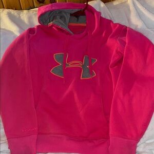 Under Armour Pink and Gray Women's Hoodie